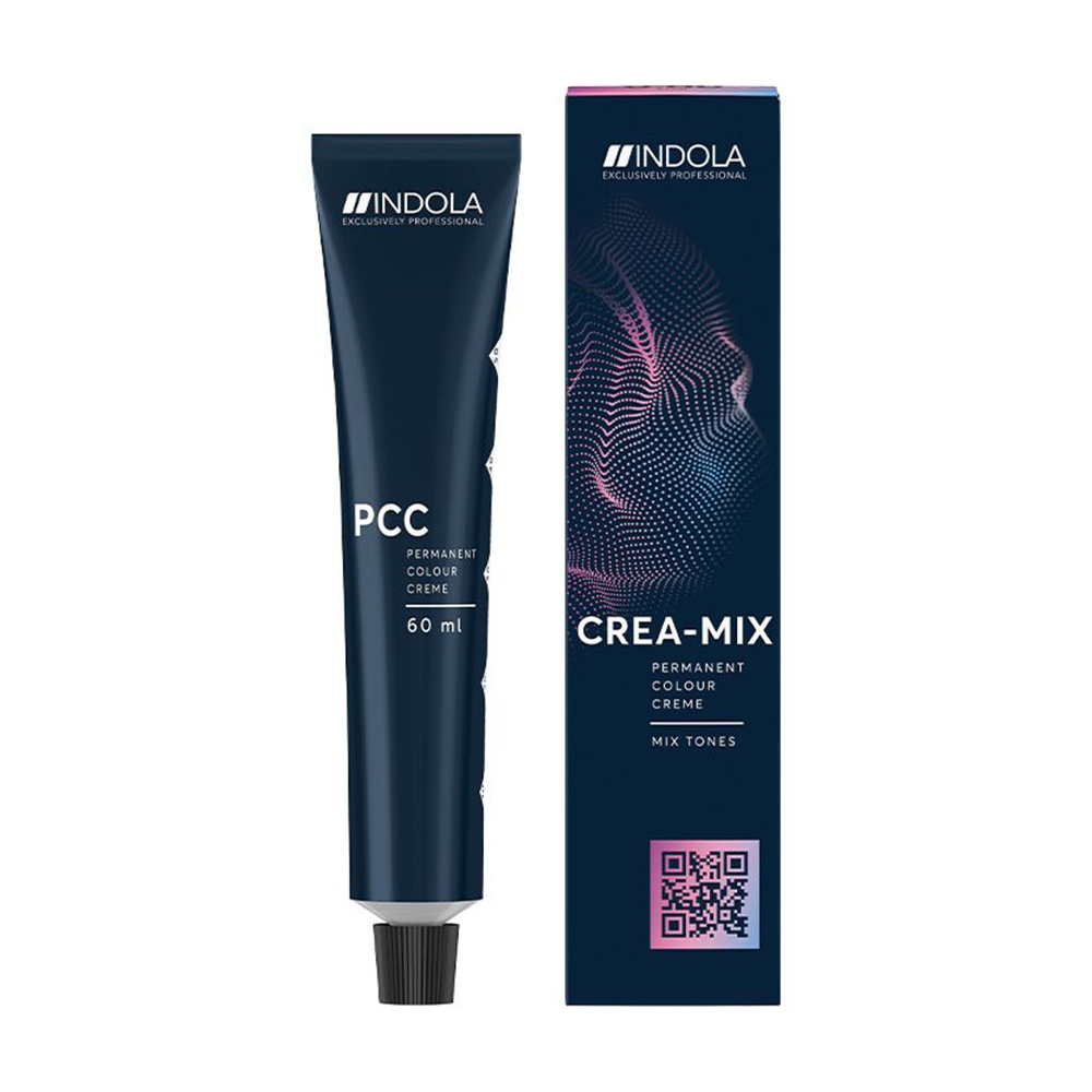Перманентна крем-фарба для волосся Indola Exclusively Professional Crea-Mix Permanent Colour Creme 0.11 Ash, 60 мл (мікстон)
